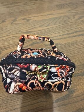 New in bag MZ Wallace Marla Aaron Quilted jewelry Pouch limited edition